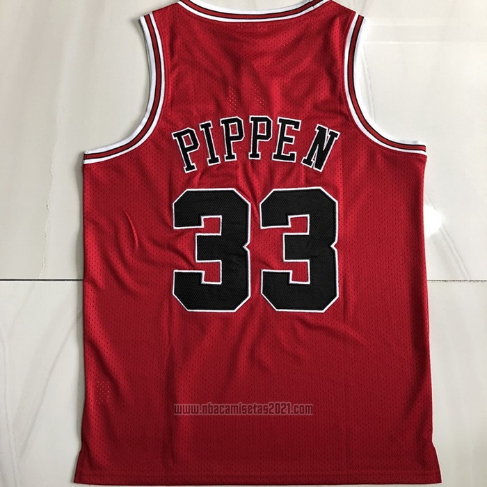 Camiseta Chicago Bulls Scottie Pippen #33 1997-98 NBA Finals Mitchell & Ness Rojo